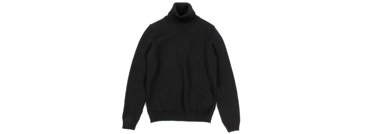 ZANONE (ザノーネ) Turtle Neck Sweater (タートルネックセーター) 810005 Z0229 VIRGIN WOOL 100% ミドルゲージ ウールニット セーター BLACK (ブラック・Z0015) made in italy (イタリア製) 2019 秋冬 【ご予約受付中】 zanone ニット クルーネック 愛知 名古屋 Alto e Diritto アルト エ デリット