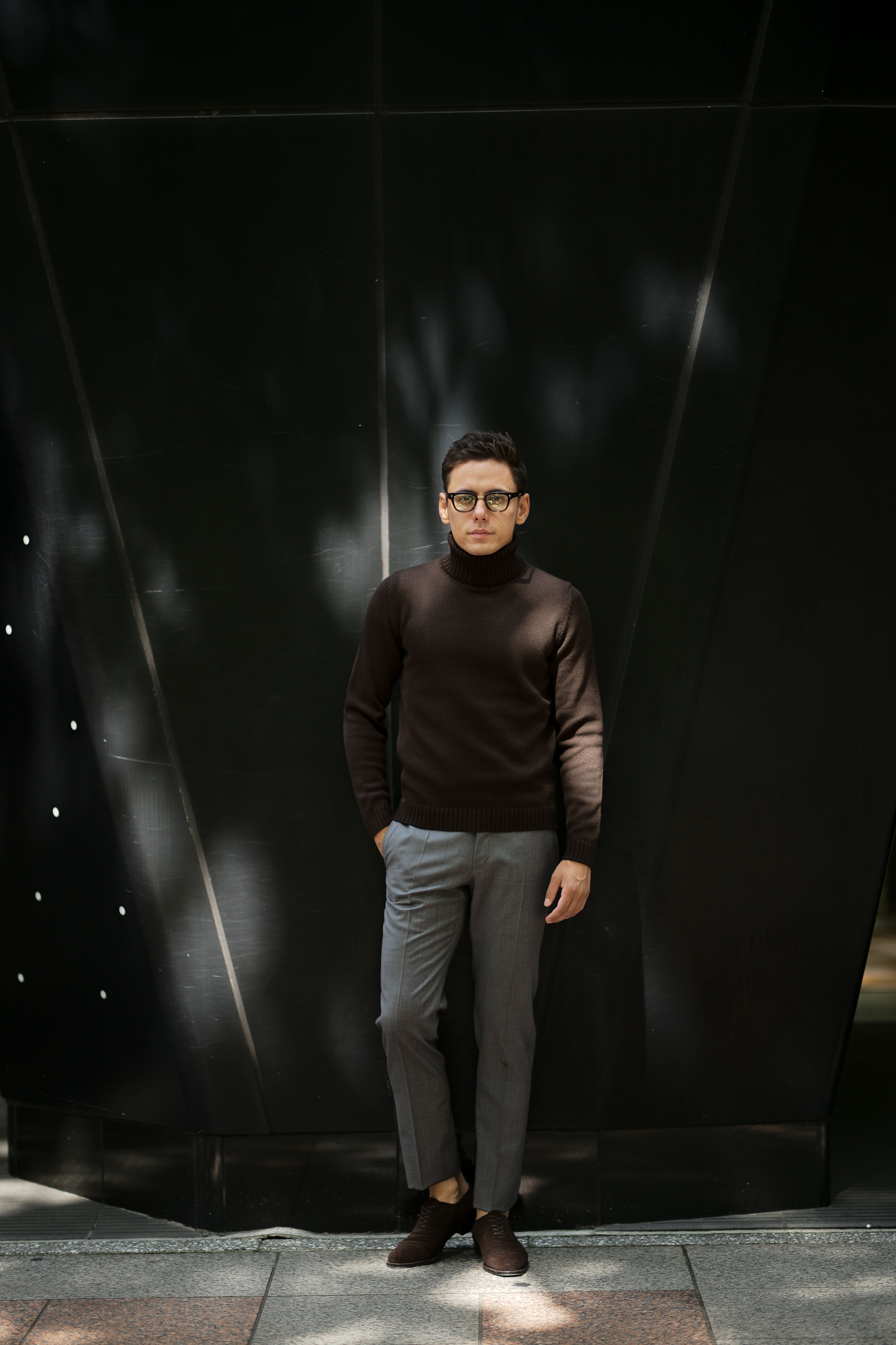 ZANONE (ザノーネ) Turtle Neck Sweater (タートルネックセーター) 810005 Z0229 VIRGIN WOOL 100% ミドルゲージ ウールニット セーター BROWN (ブラウン・Z5204) made in italy (イタリア製) 2019 秋冬 【ご予約受付中】zanone ニット クルーネック 愛知 名古屋 Alto e Diritto アルト エ デリット