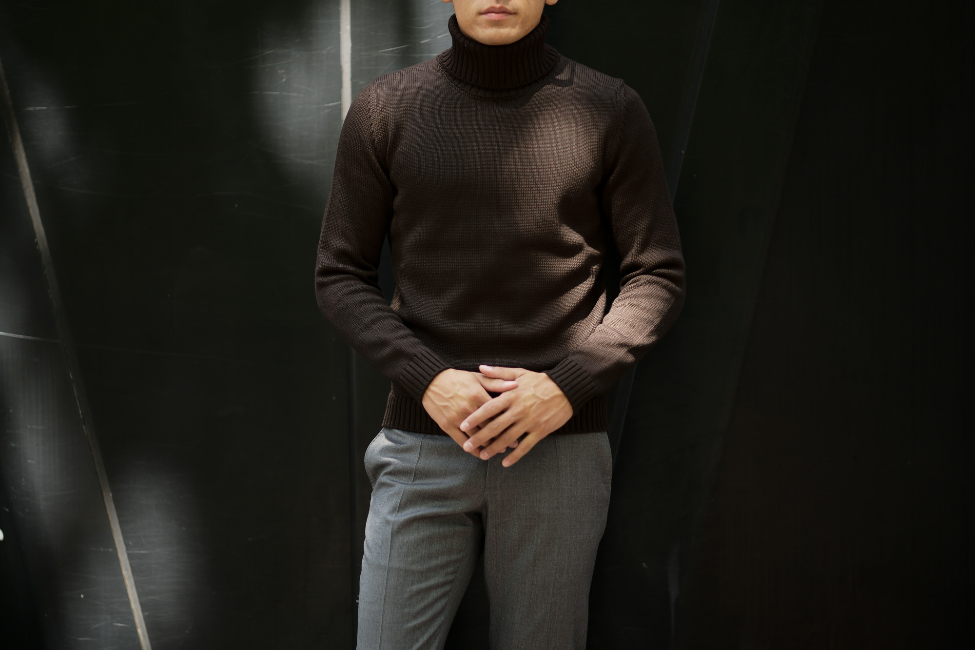 ZANONE (ザノーネ) Turtle Neck Sweater (タートルネックセーター) 810005 Z0229 VIRGIN WOOL 100% ミドルゲージ ウールニット セーター BROWN (ブラウン・Z5204) made in italy (イタリア製) 2019 秋冬 【ご予約受付中】zanone ニット クルーネック 愛知 名古屋 Alto e Diritto アルト エ デリット