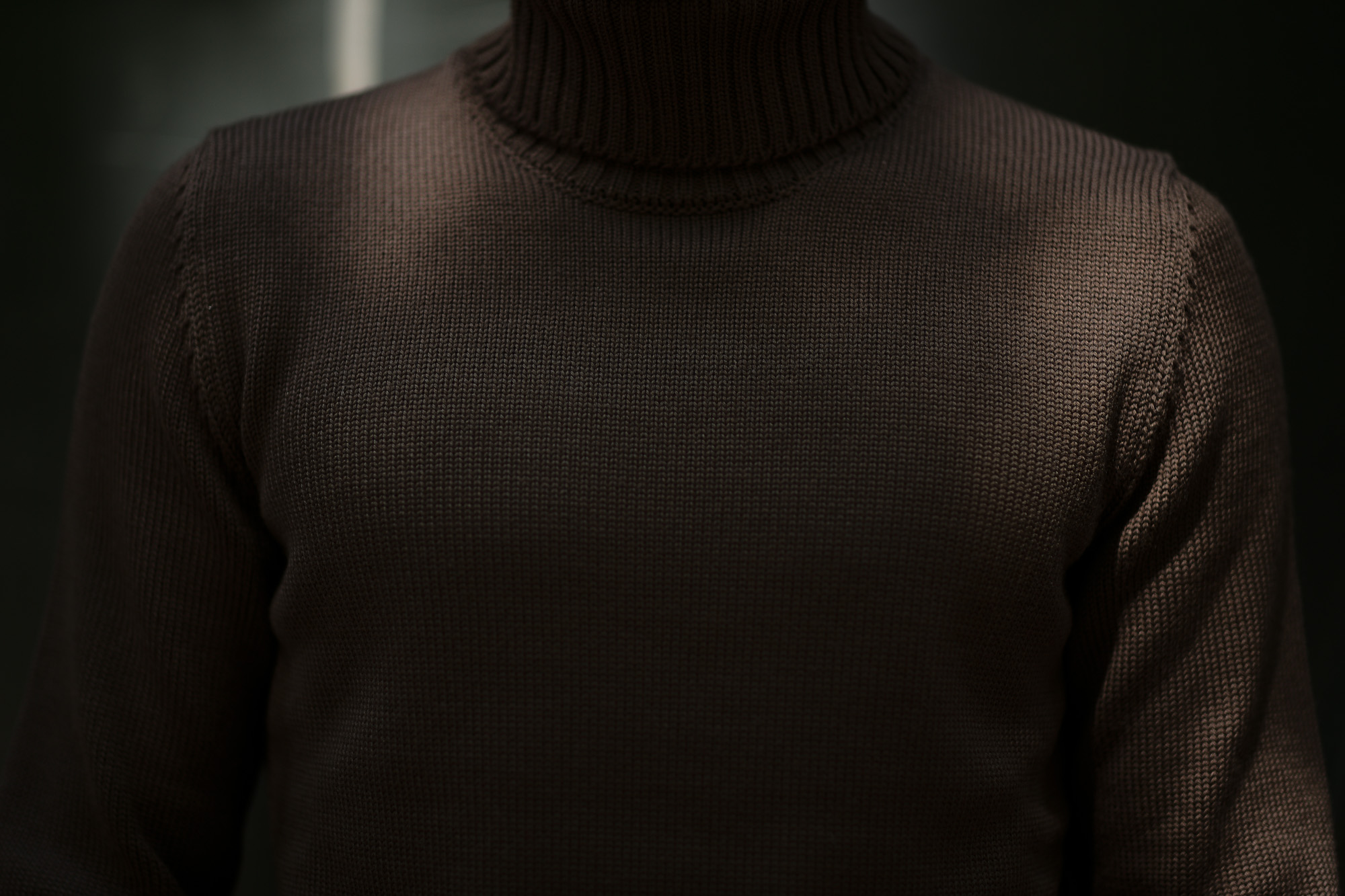 ZANONE (ザノーネ) Turtle Neck Sweater (タートルネックセーター) 810005 Z0229 VIRGIN WOOL 100% ミドルゲージ ウールニット セーター BROWN (ブラウン・Z5204) made in italy (イタリア製) 2019 秋冬 【ご予約受付中】zanone ニット クルーネック 愛知 名古屋 Alto e Diritto アルト エ デリット