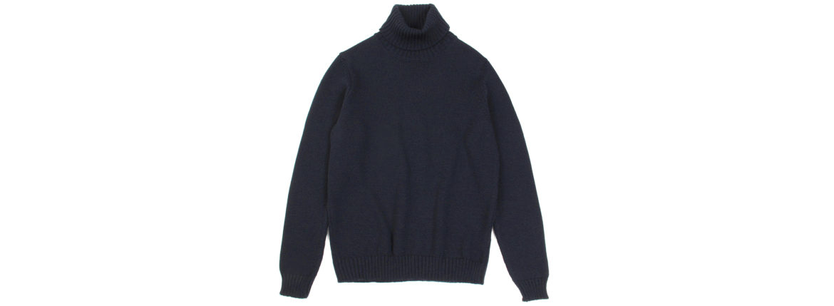 ZANONE (ザノーネ) Turtle Neck Sweater (タートルネックセーター) 810005 Z0229 VIRGIN WOOL 100% ミドルゲージ ウールニット セーター NAVY (ネイビー・Z1375) made in italy (イタリア製) 2019 秋冬 【ご予約受付中】 zanone ニット クルーネック 愛知 名古屋 Alto e Diritto アルト エ デリット