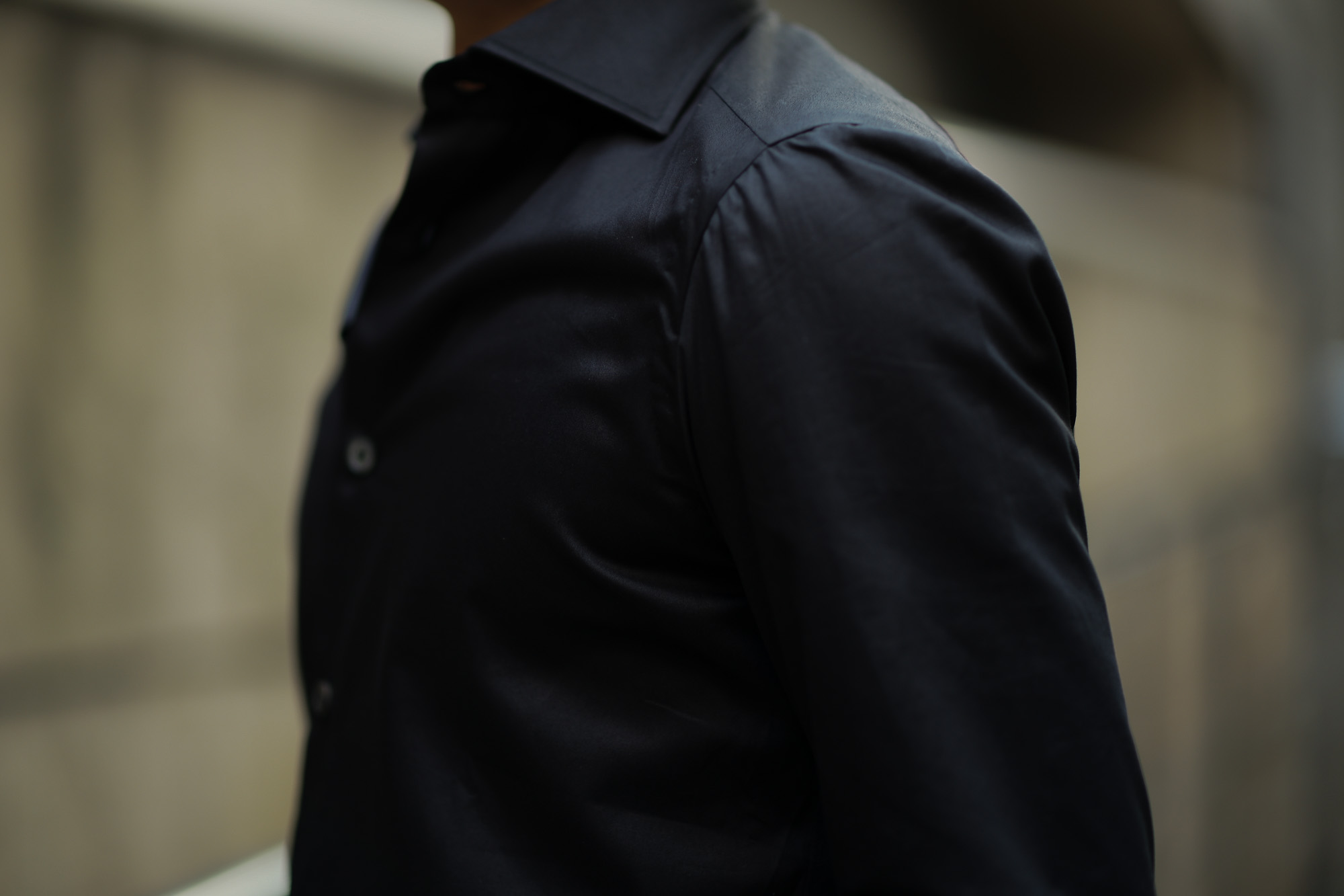 AVINO(アヴィーノ) Poplin Dress Shirts コットン ブロード ポプリン ドレスシャツ BLACK(ブラック) made in italy (イタリア製) 2019 秋冬新作 愛知 名古屋 altoediritto アルトエデリット