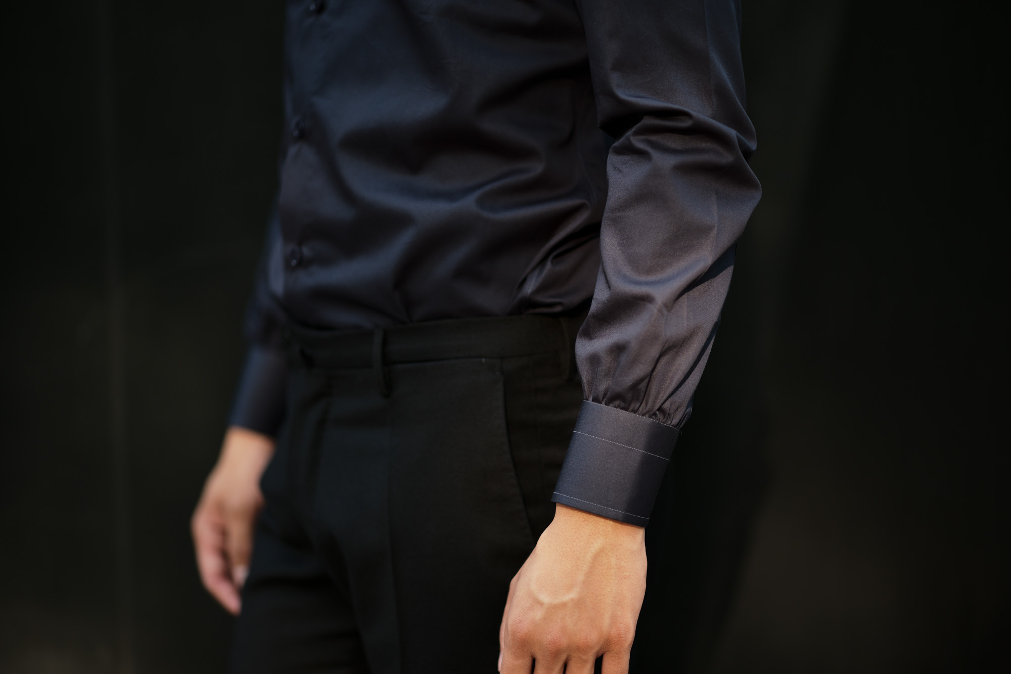 AVINO(アヴィーノ) Poplin Dress Shirts コットン ブロード ポプリン ドレスシャツ NAVY(ネイビー) made in italy (イタリア製) 2019 秋冬新作 愛知 名古屋 altoediritto アルトエデリット