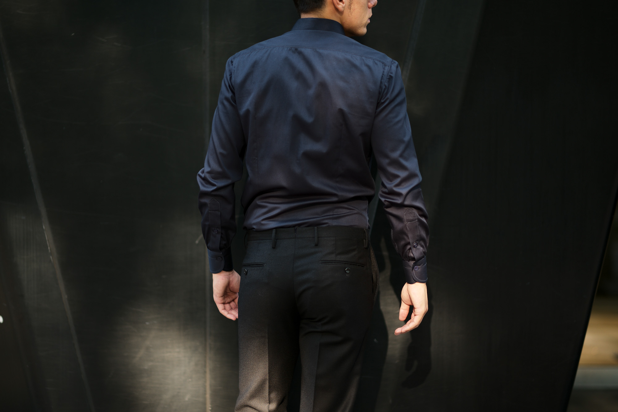 AVINO(アヴィーノ) Poplin Dress Shirts コットン ブロード ポプリン ドレスシャツ NAVY(ネイビー) made in italy (イタリア製) 2019 秋冬新作 愛知 名古屋 altoediritto アルトエデリット