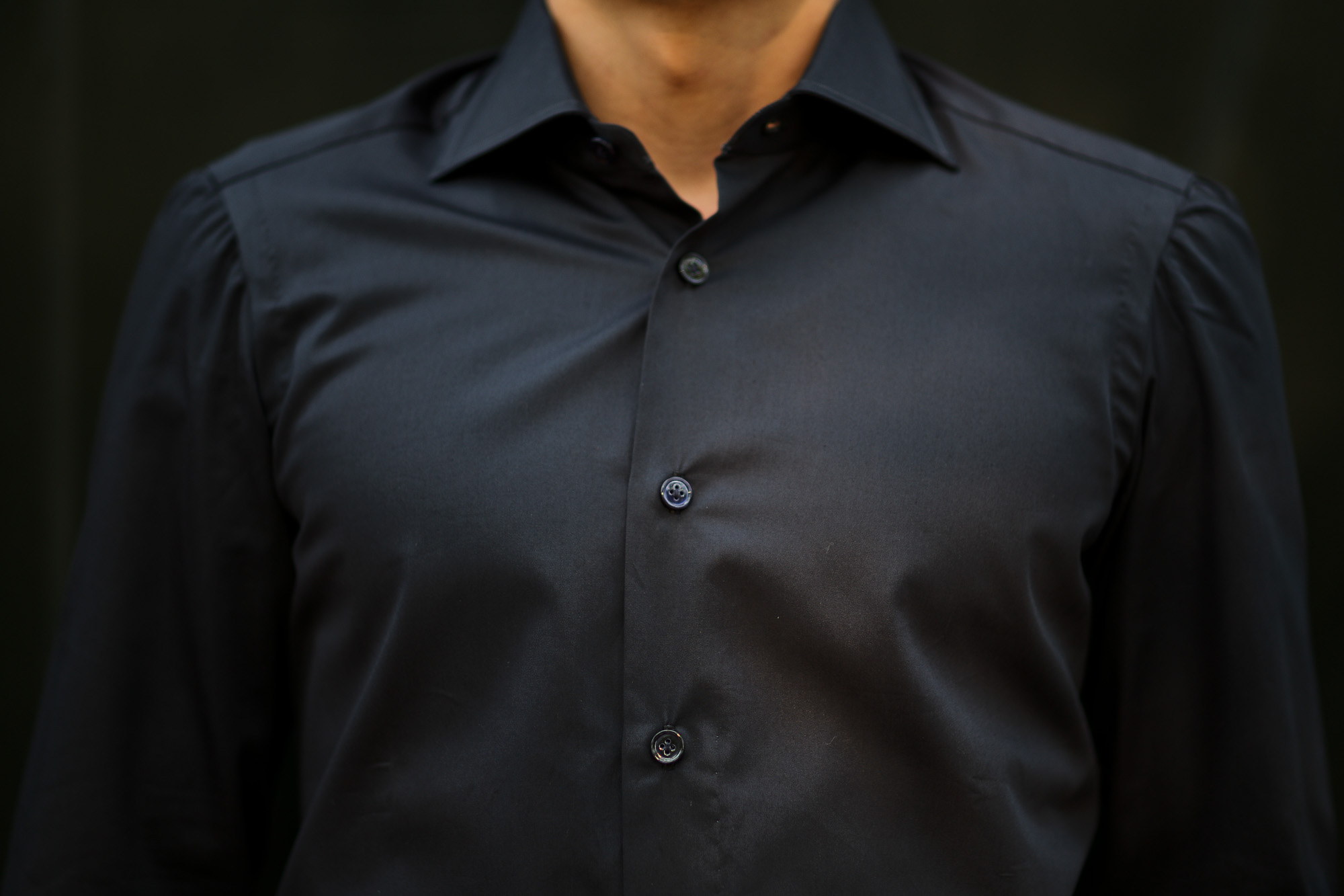 AVINO(アヴィーノ) Poplin Dress Shirts コットン ブロード ポプリン ドレスシャツ NAVY(ネイビー) made in italy (イタリア製) 2019 秋冬新作 愛知 名古屋 altoediritto アルトエデリット