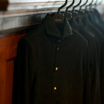 cuervo bopoha(クエルボ ヴァローナ) Satisfaction Leather Collection (サティスファクション レザー コレクション) Noel (ノエル) COW HIDE NUBUCK カウハイド ヌバック レザーシャツ BLACK (ブラック) MADE IN JAPAN (日本製) 2019 秋冬新作【入荷しました】【フリー分発売開始】のイメージ