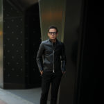 cuervo bopoha (クエルボ ヴァローナ) Satisfaction Leather Collection (サティスファクション レザー コレクション) RICHARD (リチャード) COW LEATHER (カウレザー) シングル ライダース ジャケット BLACK (ブラック) MADE IN JAPAN (日本製) 2019 秋冬新作のイメージ