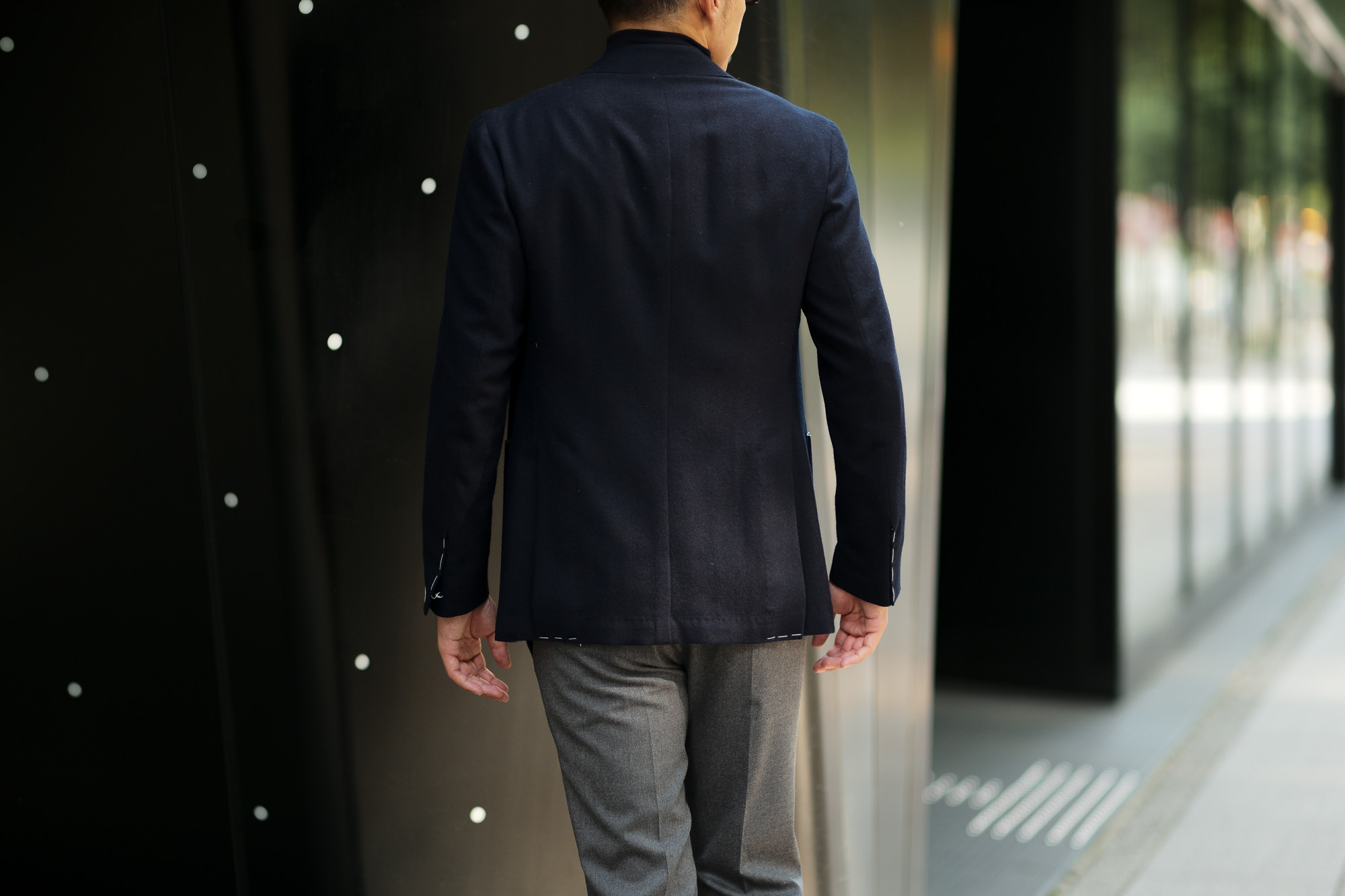 De Petrillo (デ ペトリロ) NAPOLI Posillipo (ナポリ ポジリポ) カシミア モールスキン 段返り3B ジャケット NAVY (ネイビー・359) Made in italy (イタリア製) 2019 秋冬新作 depetrillo デペトリロ 愛知 名古屋 altoediritto アルトエデリット