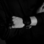 FIXER(フィクサー) CROCODILE LEATHER BRACELET 925 STERLING SILVER (925 スターリングシルバー) クロコダイル レザー ブレスレット BLACK (ブラック)のイメージ