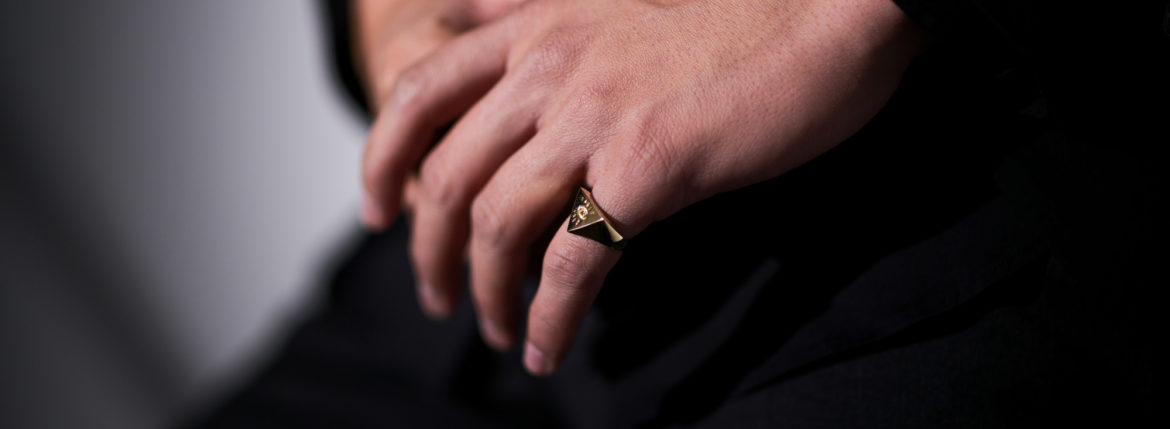 FIXER(フィクサー) ILLUMINATI EYES RING 18K GOLD イルミナティ ...