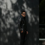 Georges de Patricia (ジョルジュ ド パトリシア) Huracan Porosus Crocodile(ウラカン ポロサス クロコダイル) 925 STERLING SILVER (925 スターリングシルバー) Porosus Crocodile ポロサス クロコダイル エキゾチックレザー ダブルライダース ジャケット NOIR (ブラック) 2019 秋冬 【Special Model】【ご予約受付中】のイメージ