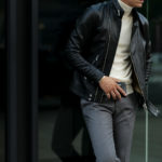 Georges de Patricia (ジョルジュ ド パトリシア) Huracan(ウラカン) 925 STERLING SILVER (925 スターリングシルバー) Super Soft Sheepskin ダブル ライダース ジャケット NOIR (ブラック) 2019 秋冬新作のイメージ