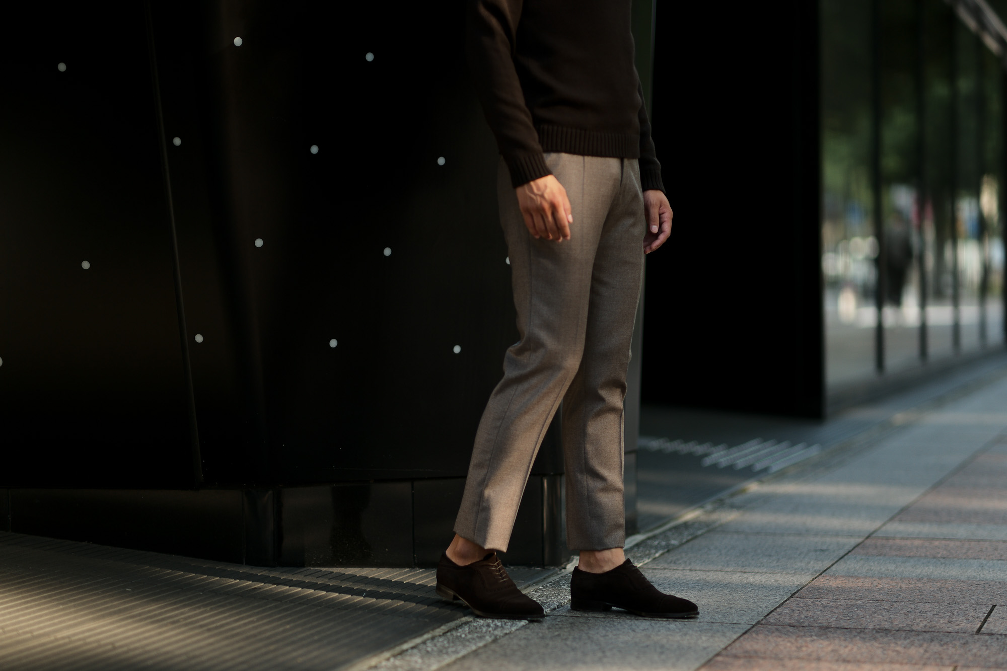 INCOTEX (インコテックス) N35 SLIM FIT (1NT035) SUPER 100'S WORSTED FLANNEL フランネル ウール スラックス BEIGE (ベージュ・420) 2019 秋冬新作 愛知 名古屋 altoediritto アルトエデリット