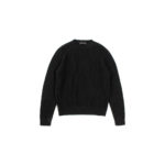 LAMBERTO LOSANI (ランベルト ロザーニ) Cashmere Crew Neck Sweater (カシミア クルーネック セーター) ローゲージ カシミアニット セーター BLACK (ブラック・0901) made in italy (イタリア製) 2019 秋冬のイメージ