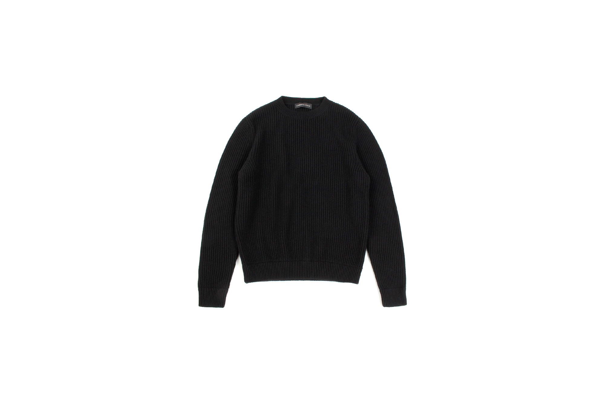 LAMBERTO LOSANI (ランベルト ロザーニ) Cashmere Crew Neck Sweater (カシミア クルーネック セーター) ローゲージ カシミアニット セーター BLACK (ブラック・0901) made in italy (イタリア製) 2019 秋冬 lambertolosani ランベルトロザーニ 愛知 名古屋 altoediritto アルトエデリット