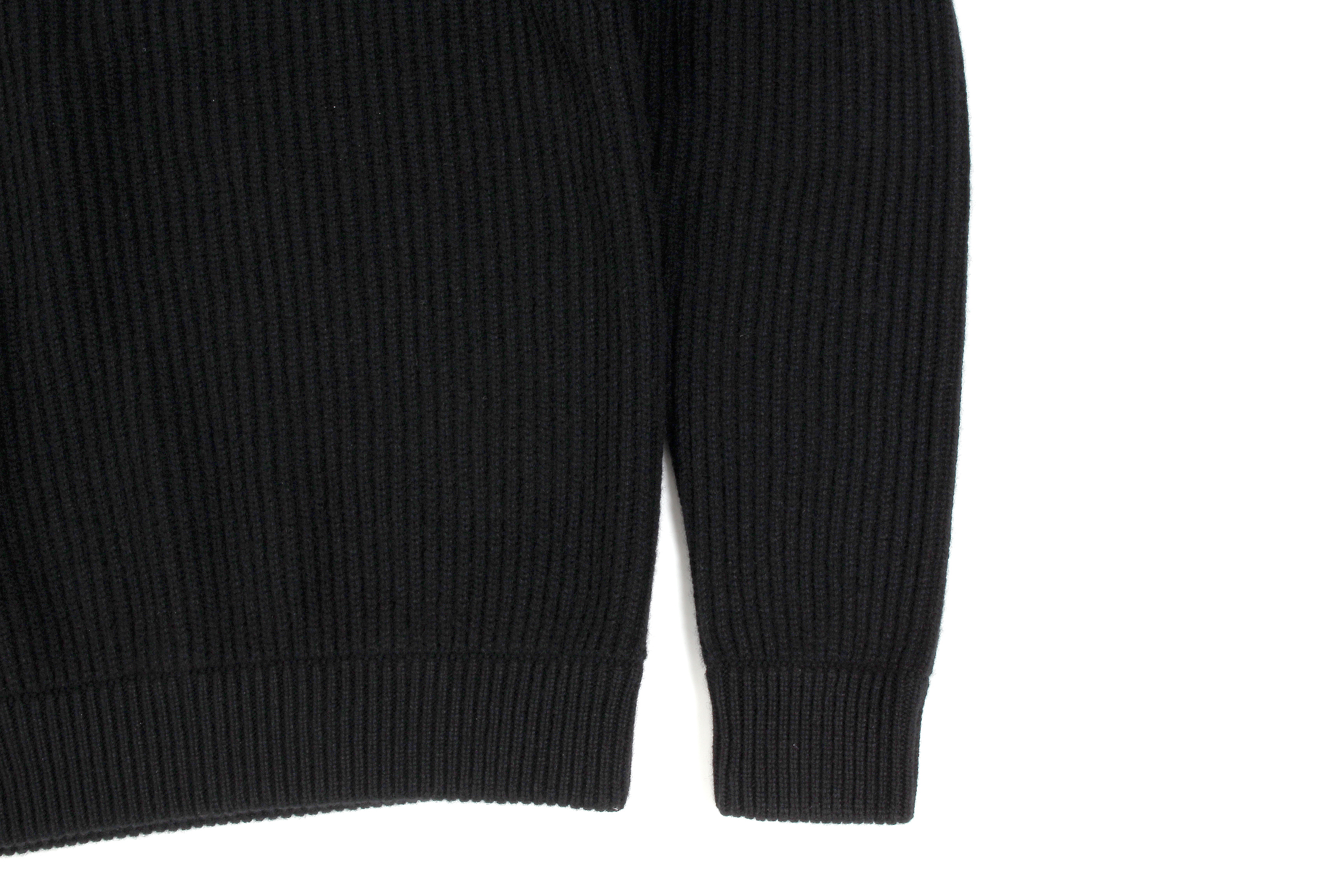 LAMBERTO LOSANI (ランベルト ロザーニ) Cashmere Crew Neck Sweater (カシミア クルーネック セーター) ローゲージ カシミアニット セーター BLACK (ブラック・0901) made in italy (イタリア製) 2019 秋冬 lambertolosani ランベルトロザーニ 愛知 名古屋 altoediritto アルトエデリット