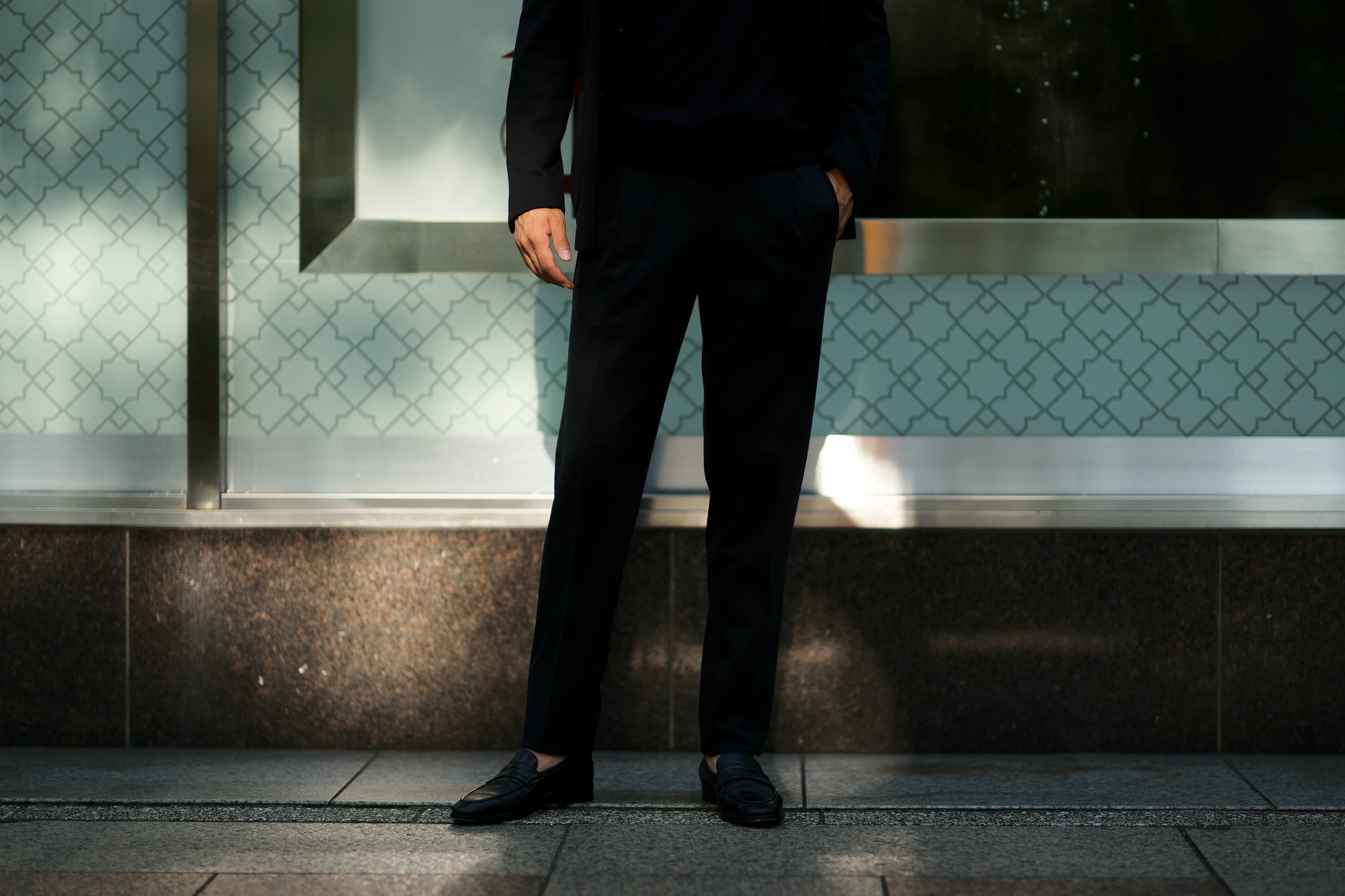 LARDINI (ラルディーニ) EASY WEAR (イージーウエア) Pakkaburu Jersey Suit パッカブルジャージスーツ NAVY (ネイビー・2) 2019 秋冬新作 愛知 名古屋 altoediritto アルトエデリット