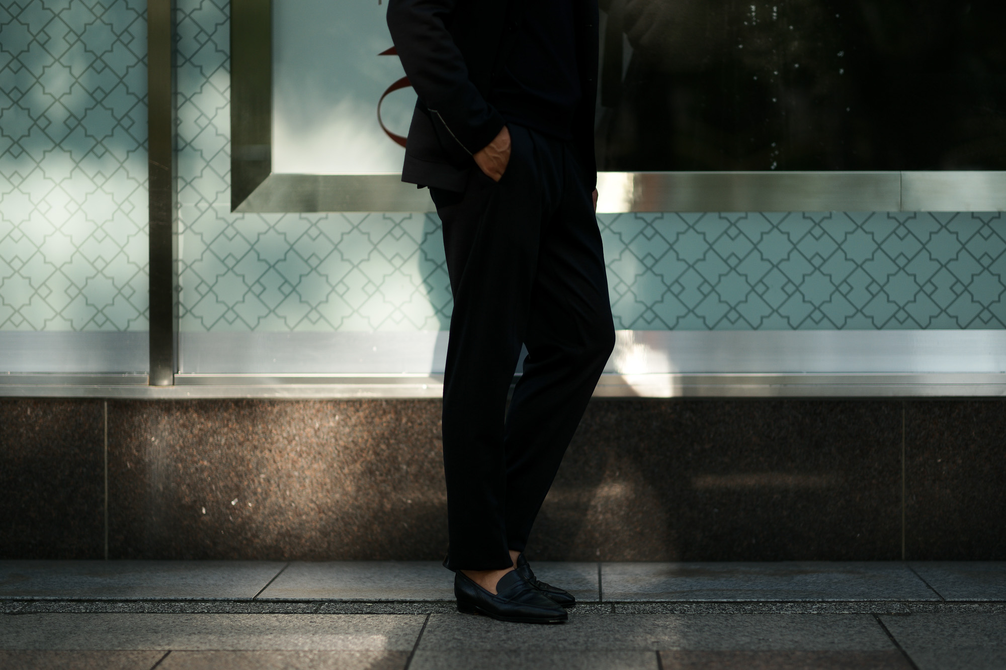 LARDINI (ラルディーニ) EASY WEAR (イージーウエア) Pakkaburu Jersey Suit パッカブルジャージスーツ NAVY (ネイビー・2) 2019 秋冬新作 愛知 名古屋 altoediritto アルトエデリット