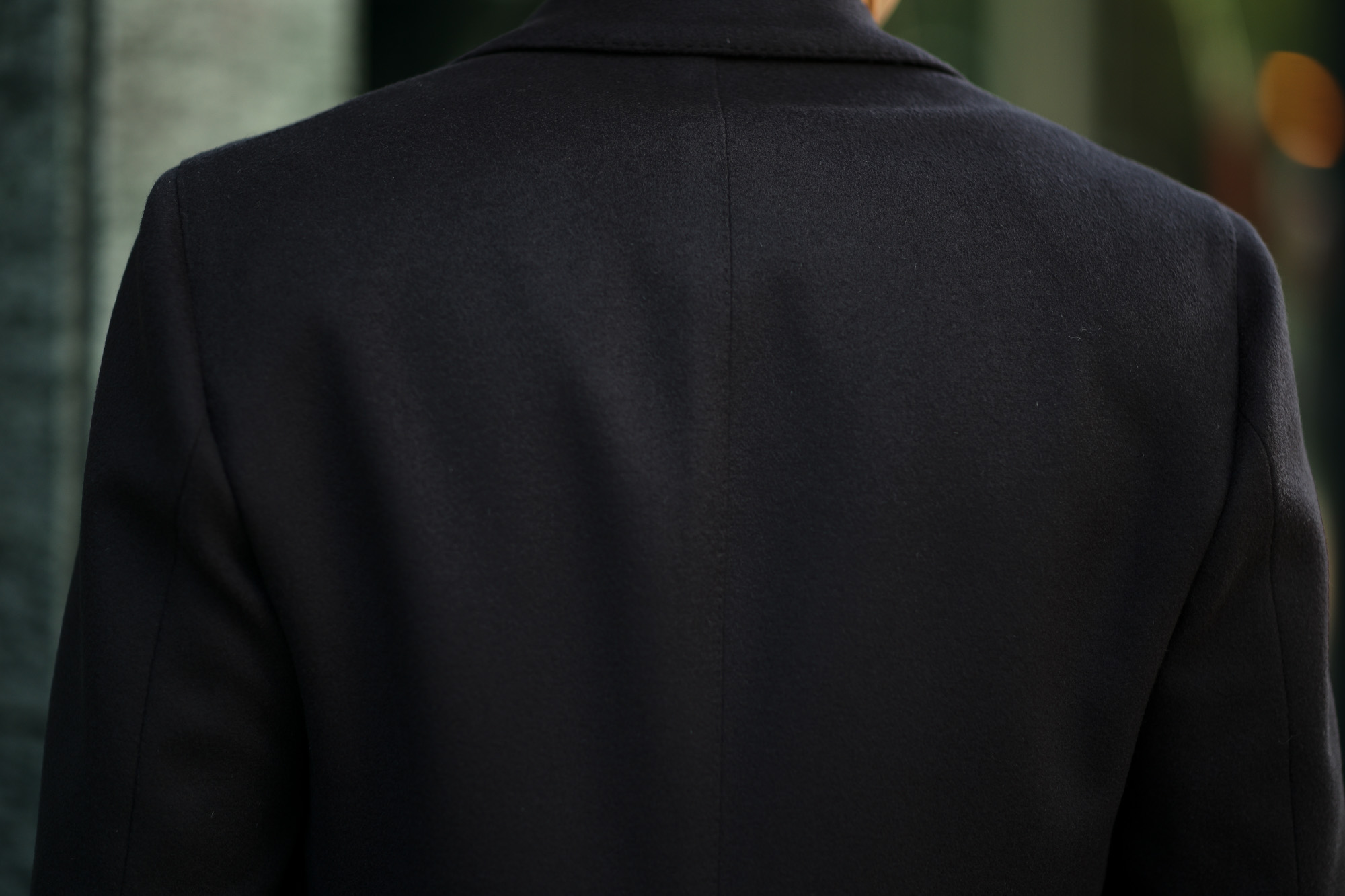 LARDINI (ラルディーニ) Spolverino Chester coat (スポルベリーノ チェスターコート) フラノウール生地 シングル チェスターコート NAVY (ネイビー・5) Made in italy (イタリア製) 2019 秋冬新作 alto e diritto altoediritto アルトエデリット