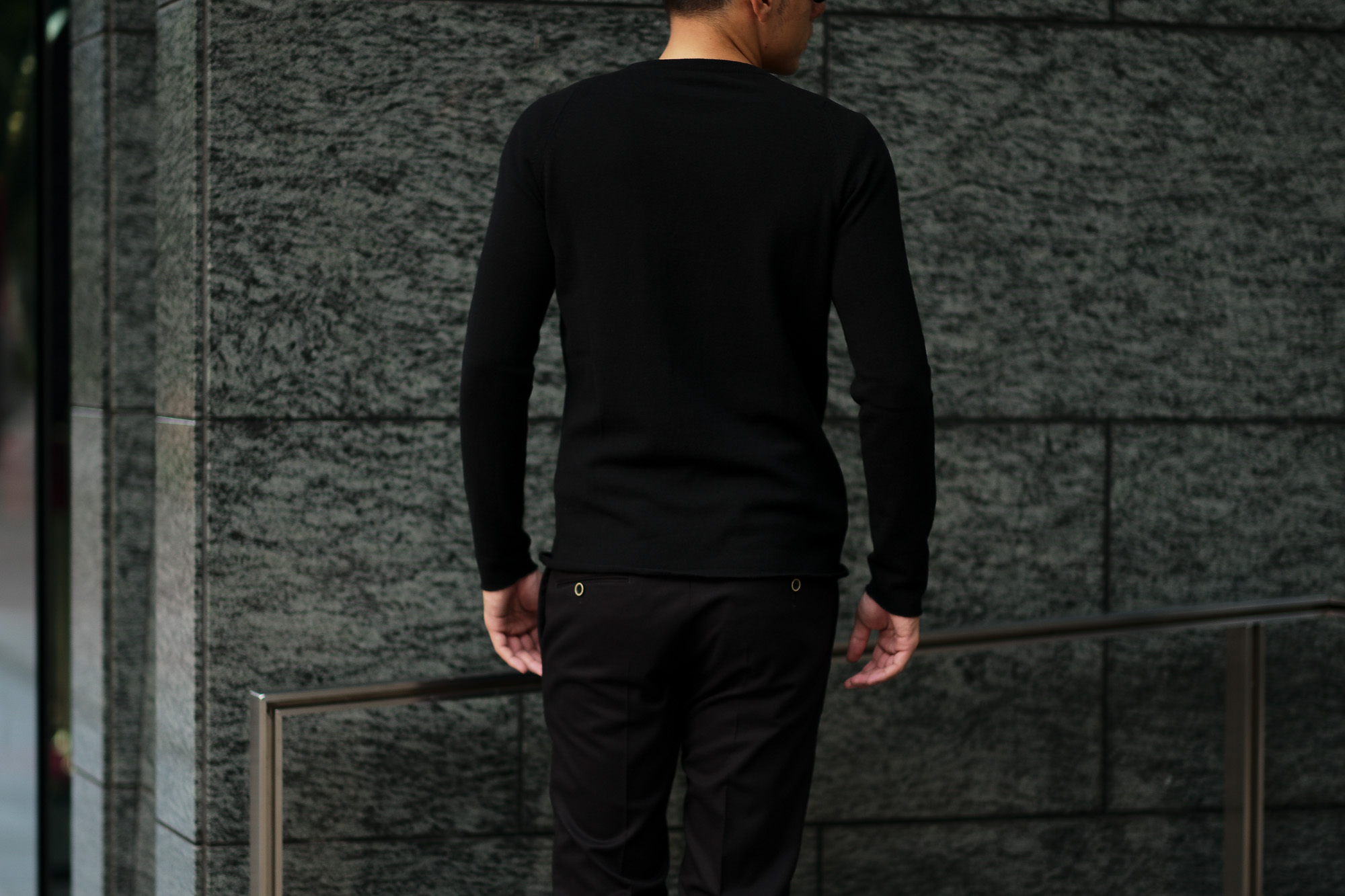 lucien pellat-finet (ルシアン ペラフィネ) Skull Cashmere Sweater (スカル カシミア セーター) インターシャ カシミア スカル セーター BLACK × GRAY (ブラック × グレー) made in scotland (スコットランド製) 2019 秋冬新作 lucienpellatfinet ルシアンペラフィネ 愛知 名古屋 altoediritto アルトエデリット