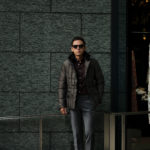 MOORER (ムーレー) SIRO-KM2 (シロ) ホワイトグースダウン ナイロン ダブルブレスト ダウンジャケット MARMOTTA(ブラウン・33) Made in italy (イタリア製) 2019 秋冬新作のイメージ