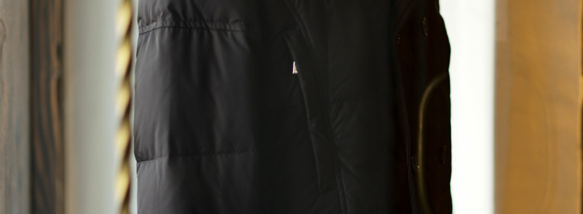 MOORER (ムーレー) SIRO-KM2 (シロ) ホワイトグースダウン ナイロン ダブルブレスト ダウンジャケット NERO(ブラック・08) Made in italy (イタリア製) 2019 秋冬新作 愛知 名古屋 altoediritto アルトエデリット ダウンジャケット