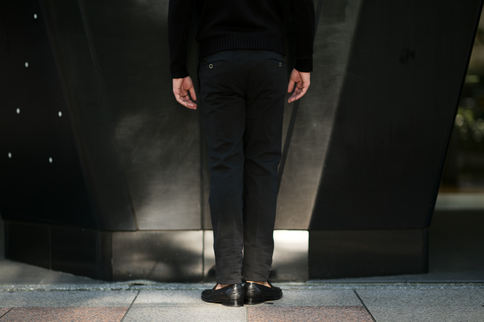 PT01 (ピーティーゼロウーノ) LOWER EAST SIDE HEPCAT SUPER SLIM FIT (スーパースリムフィット) STRETCH BATAVIA ストレッチ コットン スラックス BLACK (ブラック・0990) 2019 秋冬新作 愛知 名古屋 altoediritto アルトエデリット チノパンツ チノスラックス