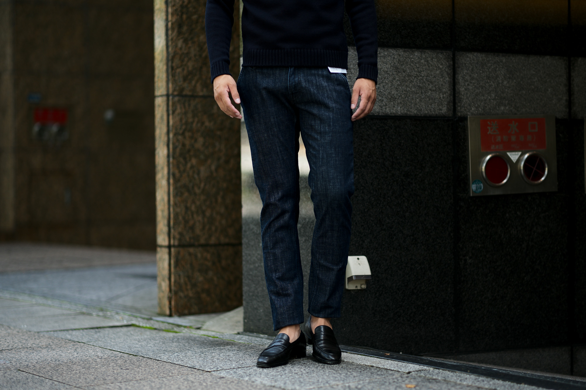 PT05 (ピーティーゼロチンクエ) GRUNGE RELAXED FIT (グランジ) CROSS DIMM STRETCH DENIM ストレッチ ジーンズ デニム パンツ BLUE (ブルー・DK02) 2019 秋冬新作 愛知 名古屋 altoediritto アルトエデリット ジーパン デニム