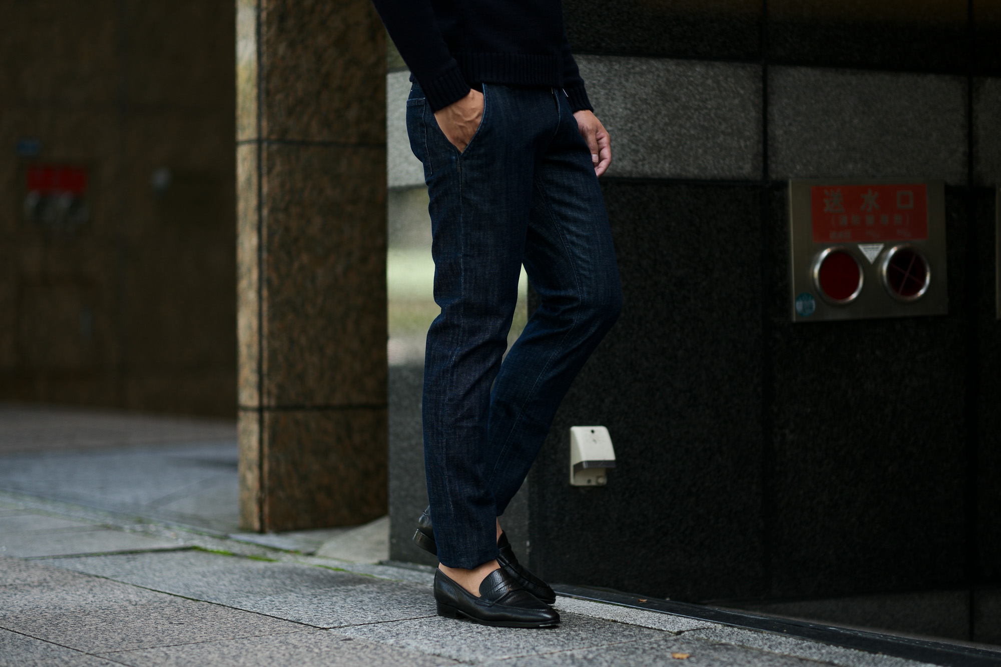 PT05 (ピーティーゼロチンクエ) GRUNGE RELAXED FIT (グランジ) CROSS DIMM STRETCH DENIM ストレッチ ジーンズ デニム パンツ BLUE (ブルー・DK02) 2019 秋冬新作 愛知 名古屋 altoediritto アルトエデリット ジーパン デニム