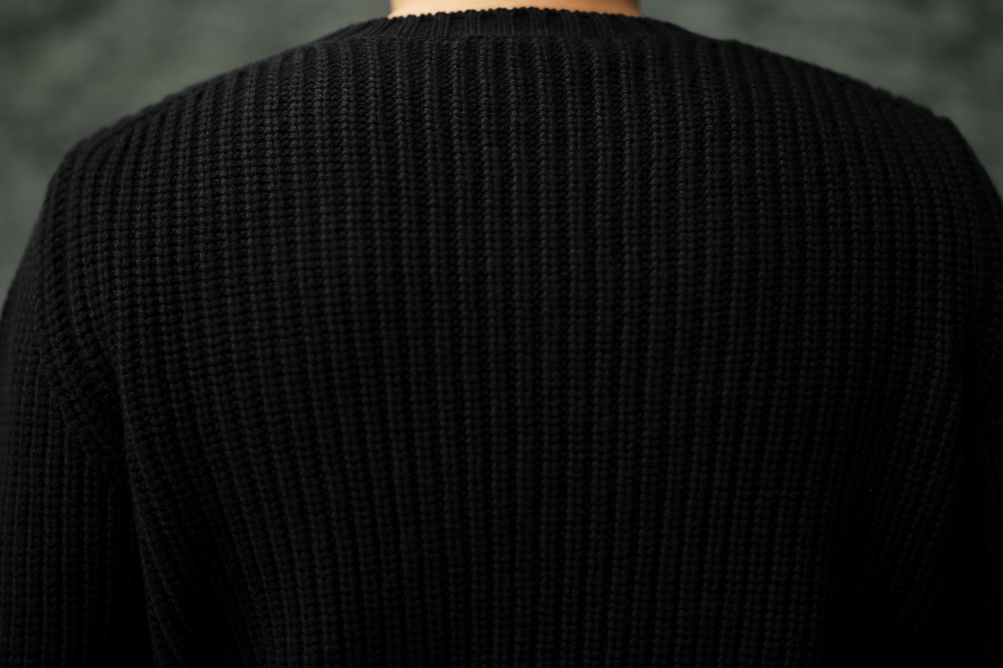 Settefili Cashmere (セッテフィーリ カシミア) Cashmere Crew Neck Sweater ローゲージ カシミアニット セーター BLACK (ブラック・CG102) made in italy (イタリア製) 2019 秋冬新作 settefilicashmere 愛知 名古屋 altoediritto アルトエデリット カシミヤ