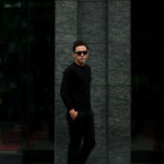 Settefili Cashmere (セッテフィーリ カシミア) Silk Cashmere Crew Neck Sweater ハイゲージ シルクカシミア ニット セーター BLACK (ブラック・CS22) made in italy (イタリア製) 2019 秋冬新作のイメージ
