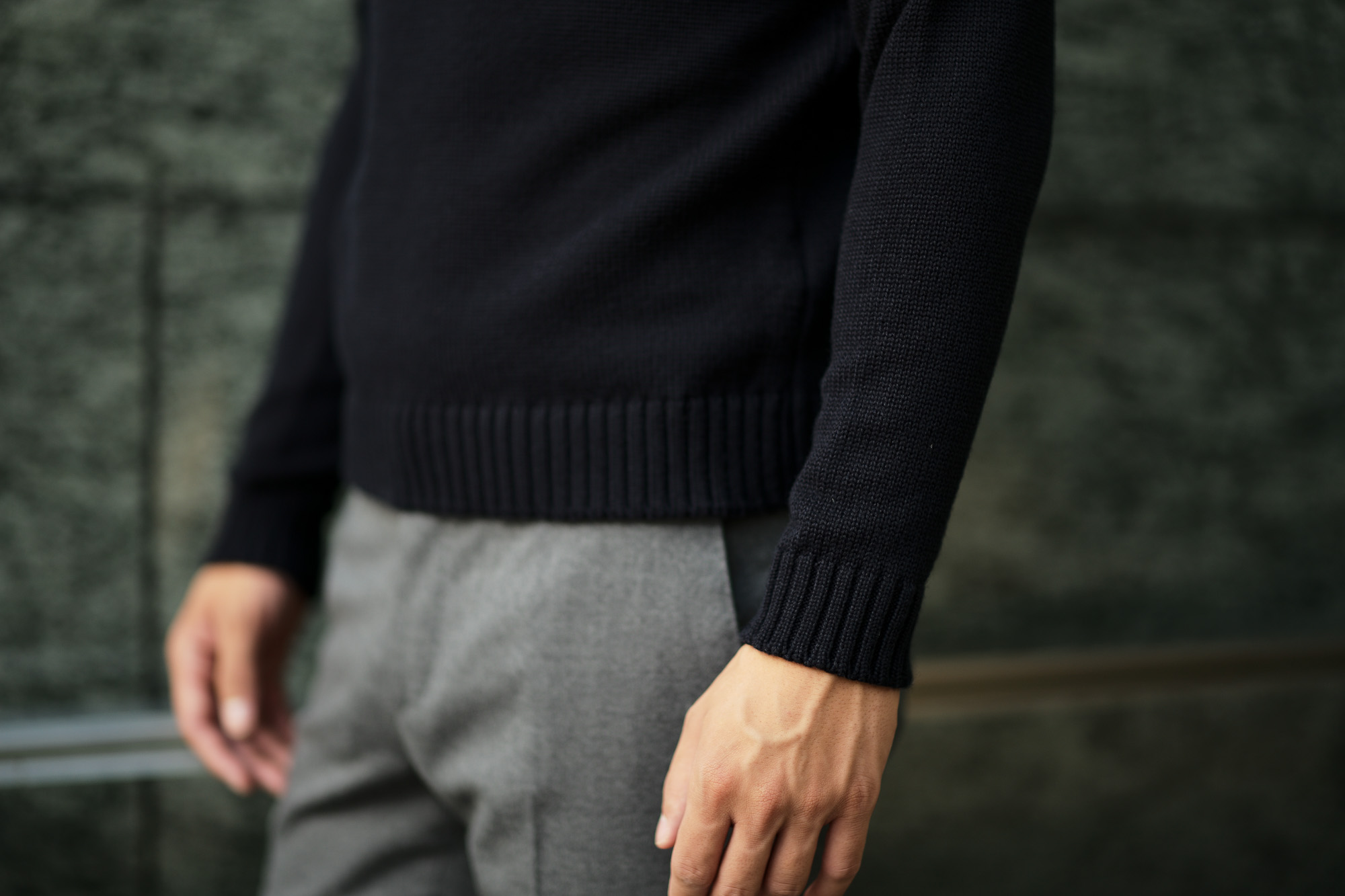 ZANONE (ザノーネ) Turtle Neck Sweater (タートルネックセーター) 810005 Z0229 VIRGIN WOOL 100% ミドルゲージ ウールニット セーター NAVY (ネイビー・Z1375) made in italy (イタリア製) 2019 秋冬新作 【入荷済みとなります】【発売中】  zanone ニット クルーネック 愛知 名古屋 Alto e Diritto アルト エ デリット