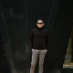 ZANONE (ザノーネ) Turtle Neck Sweater (タートルネックセーター) 810005 Z0229 VIRGIN WOOL 100% ミドルゲージ ウールニット セーター BROWN (ブラウン・Z5204) made in italy (イタリア製) 2019 秋冬新作 【入荷済みとなります】【発売中】のイメージ