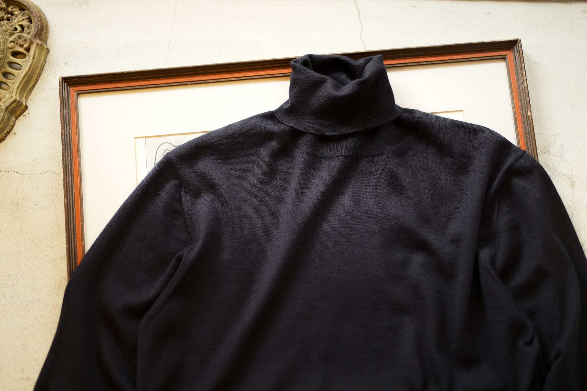 Cruciani (クルチアーニ) Silk Cashmere Turtle Neck Sweater (シルクカシミヤ タートルネック セーター) NAVY (ネイビー・5508D) made in italy (イタリア製) 2019 秋冬新作 愛知 名古屋 altoediritto アルトエデリット