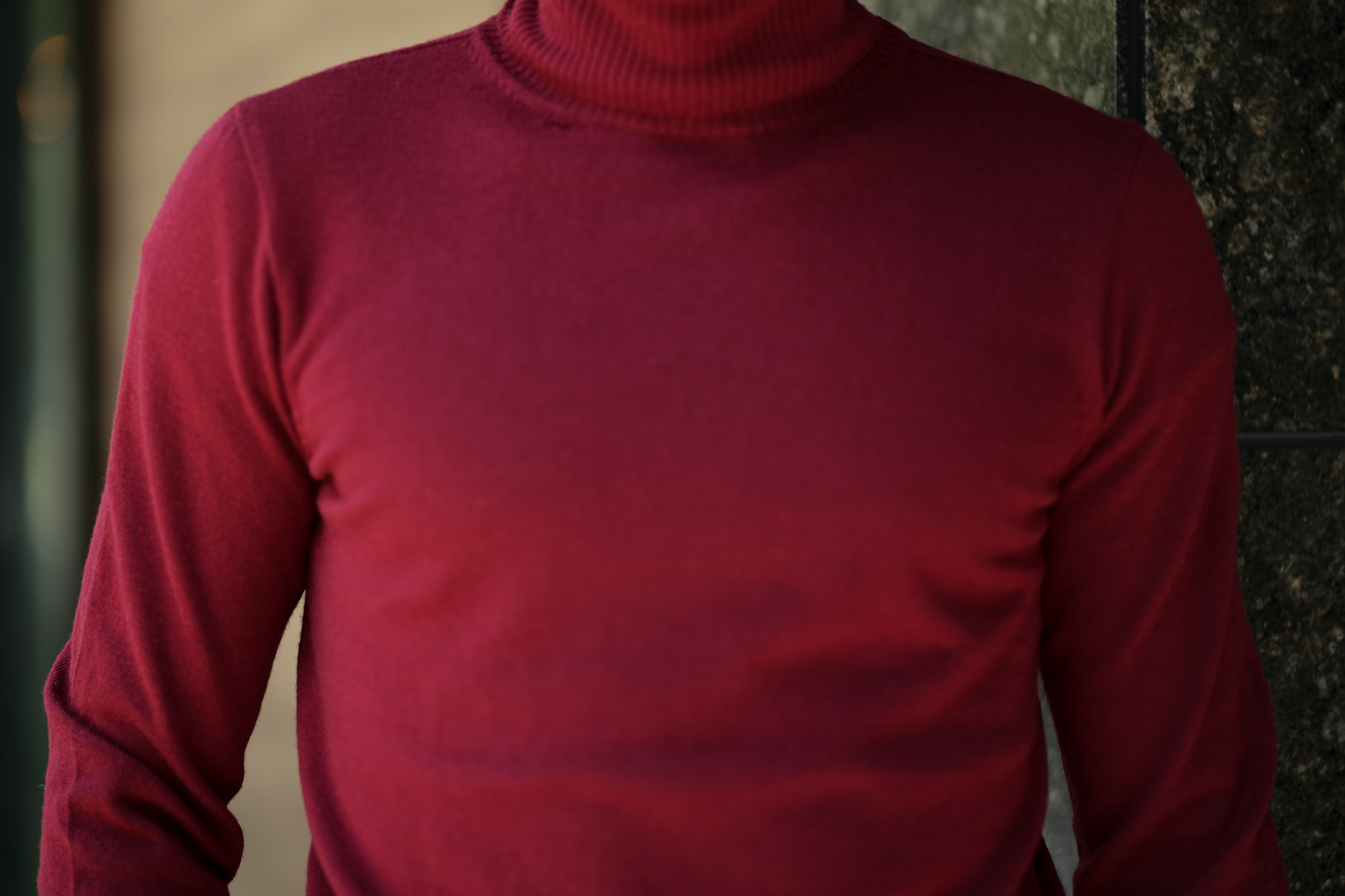 Cuervo (クエルボ) Sartoria Collection (サルトリア コレクション) John(ジョン) Turtle Neck Sweater (タートルネックセーター) ウールニット セーター BORDEAUX (ボルドー) MADE IN JAPAN (日本製) 2019 秋冬 【ご予約受付中】愛知 名古屋 altoediritto アルトエデリット