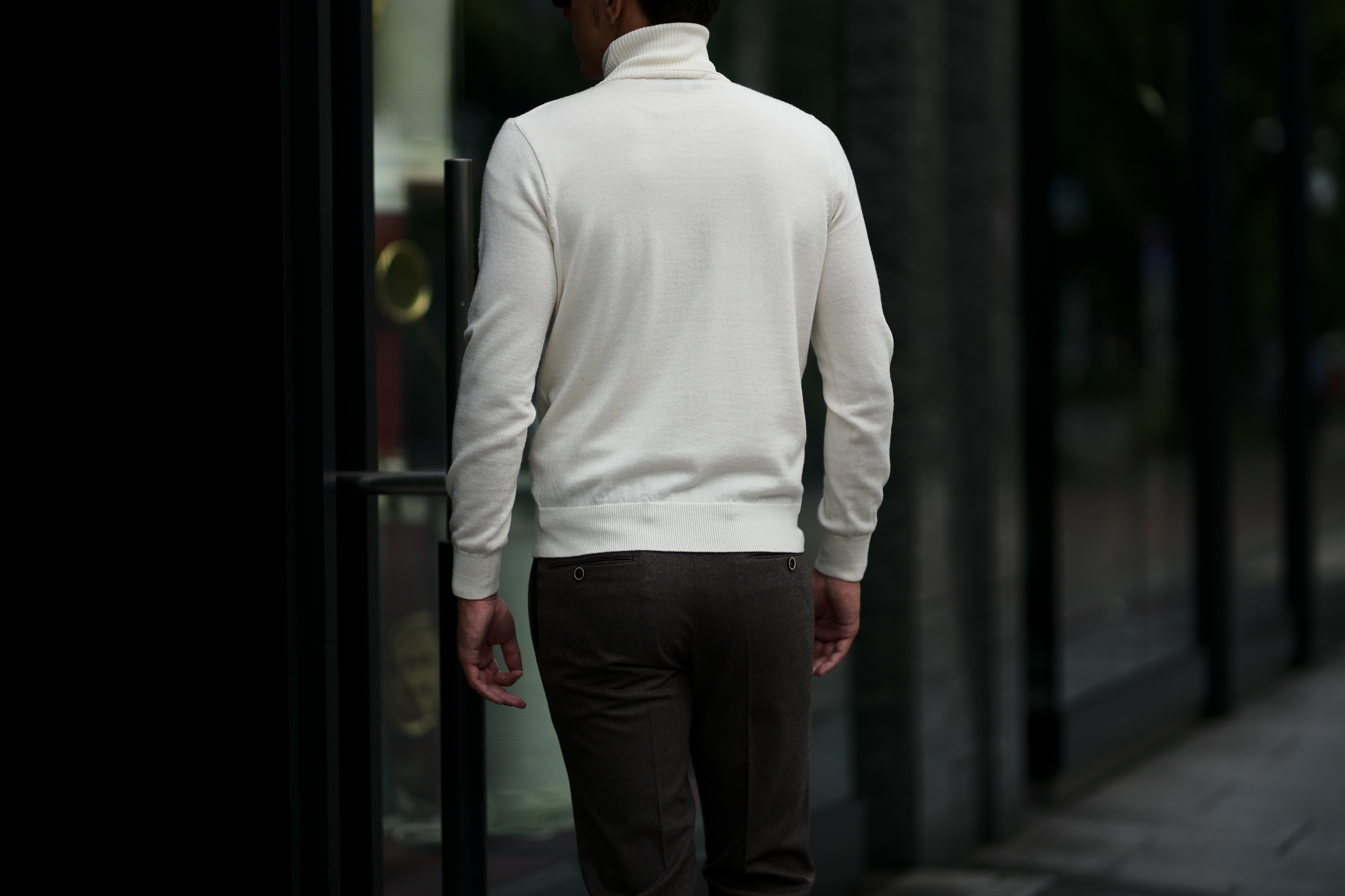 Cuervo (クエルボ) Sartoria Collection (サルトリア コレクション) John(ジョン) Turtle Neck Sweater (タートルネックセーター) ウールニット セーター WHITE (ホワイト) MADE IN JAPAN (日本製) 2019 秋冬 【ご予約受付中】愛知 名古屋 altoediritto アルトエデリット