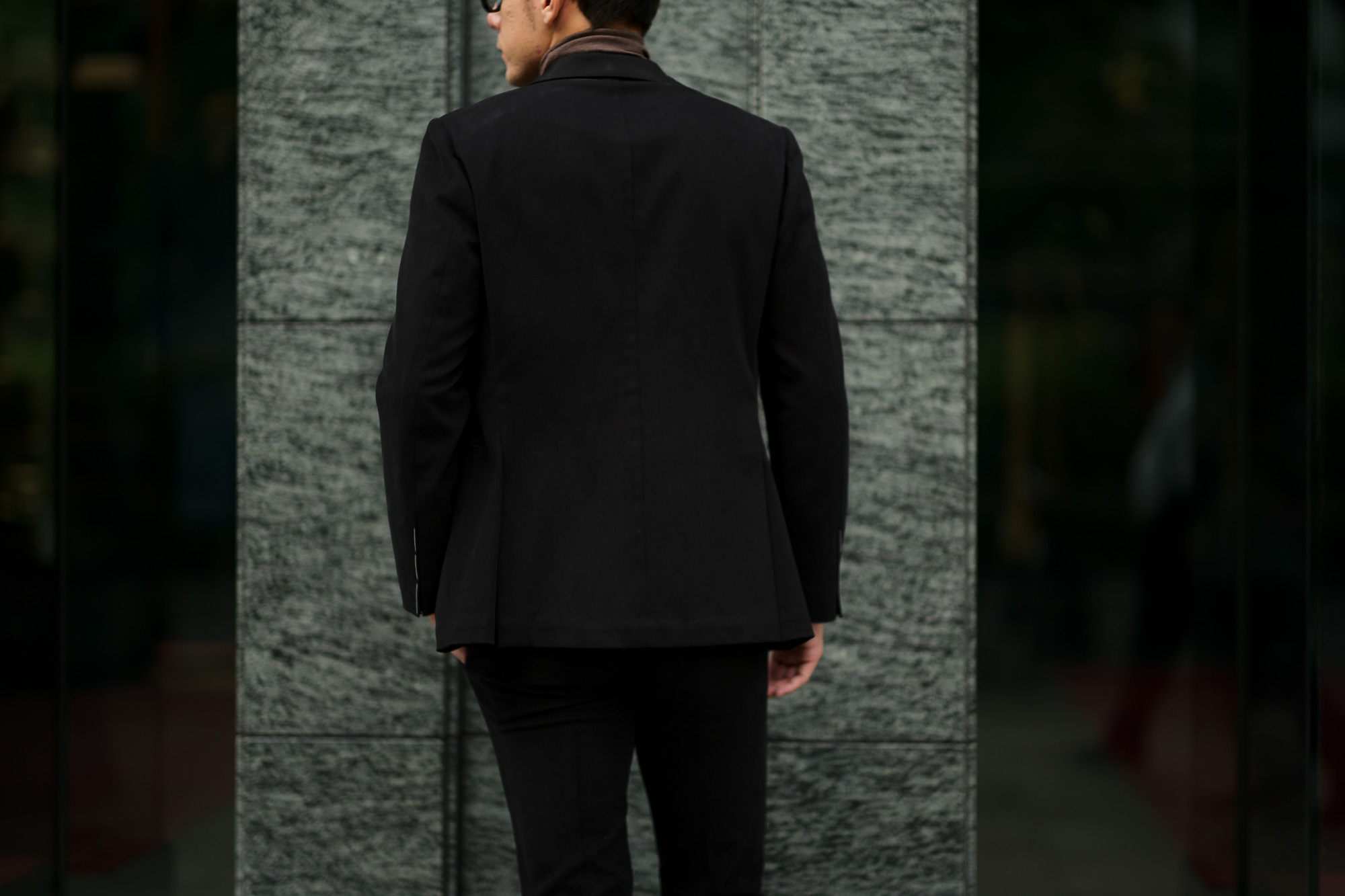Cuervo (クエルボ) Sartoria Collection (サルトリア コレクション) Rooster (ルースター) STRETCH COTTON ストレッチコットン スーツ BLACK (ブラック) MADE IN JAPAN (日本製) 2019 秋冬新作 【ご予約受付中】alto e diritto アルトエデリット