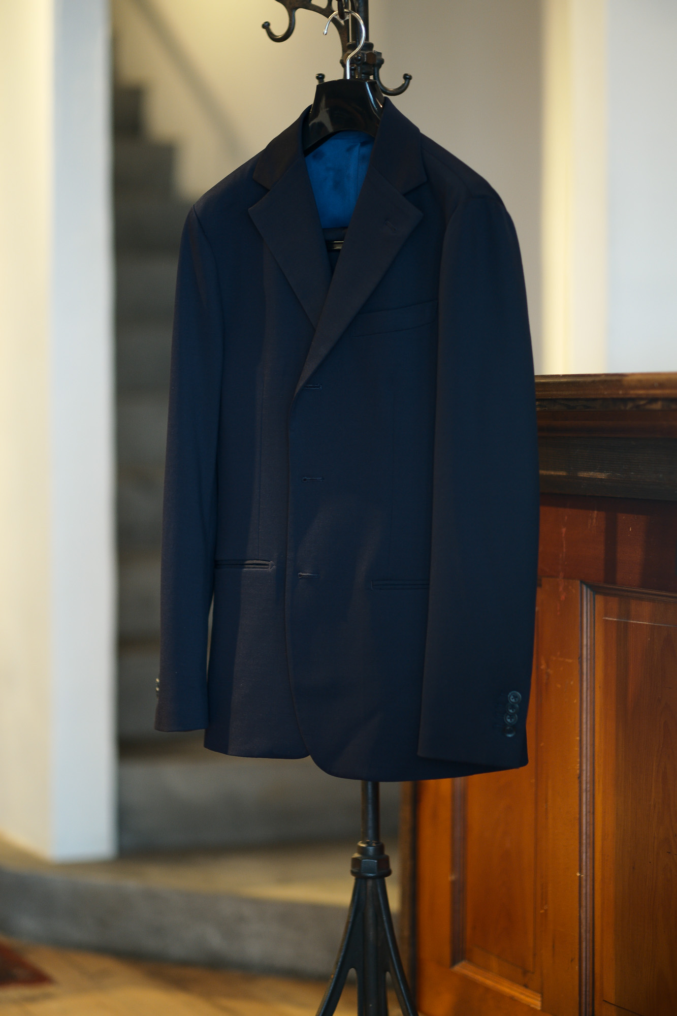 Cuervo (クエルボ) Sartoria Collection (サルトリア コレクション) Rooster (ルースター) Stretch Jersey  ストレッチ ジャージ スーツ NAVY (ネイビー) MADE IN JAPAN (日本製) 2019 秋冬【オーダー分入荷】愛知 名古屋 alto e diritto アルトエデリット