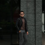 Cuervo (クエルボ) Satisfaction Leather Collection (サティスファクション レザー コレクション) LEON (レオン) BUFFALO LEATHER (バッファロー レザー) シングル テーラード ジャケット BLACK (ブラック) MADE IN JAPAN (日本製) 2019 秋冬新作のイメージ