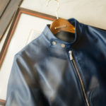 Georges de Patricia (ジョルジュ ド パトリシア) Carrera (カレラ) 925 STERLING SILVER (925 スターリングシルバー) Toulouse Cow Leather(トゥールーズ カウレザー) シングルライダースジャケット Patricia Blue (パトリシア ブルー) 2020 【限定スペシャルカラー】のイメージ