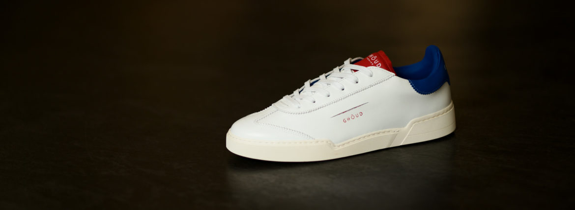 GHOUD(ゴード) L1LML25-LOB01 LOW MAN レザースニーカー WHITE/BLUE/RED(ホワイト/ブルー/レッド) 2020 春夏 【ご予約開始】のイメージ