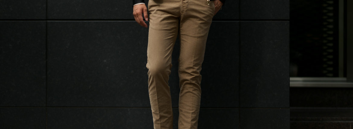 INCOTEX SLACKS（インコテックススラックス）12S100 SLIM FIT(スリムフィット) TRICOCHINO STRETCH ストレッチ チノパンツ BEIGE (ベージュ・405) 2019 秋冬新作 incotexslacks インコテックス チノパン 愛知 名古屋 Alto e Diritto アルト エ デリット alto e diritto アルトエデリット altoediritto 27,28,29,30,31,32,33