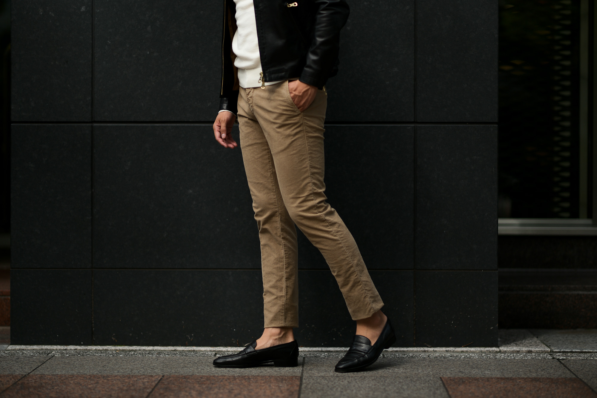 INCOTEX SLACKS（インコテックススラックス）12S100 SLIM FIT(スリムフィット)  TRICOCHINO STRETCH ストレッチ チノパンツ BEIGE (ベージュ・405) 2019 秋冬新作 incotexslacks インコテックス チノパン 愛知 名古屋 Alto e Diritto アルト エ デリット alto e diritto アルトエデリット altoediritto 27,28,29,30,31,32,33