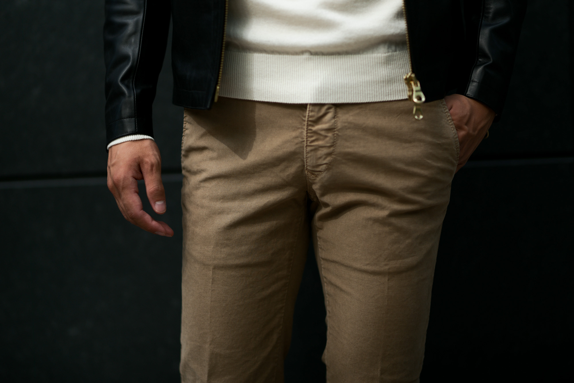 INCOTEX SLACKS（インコテックススラックス）12S100 SLIM FIT(スリムフィット)  TRICOCHINO STRETCH ストレッチ チノパンツ BEIGE (ベージュ・405) 2019 秋冬新作 incotexslacks インコテックス チノパン 愛知 名古屋 Alto e Diritto アルト エ デリット alto e diritto アルトエデリット altoediritto 27,28,29,30,31,32,33