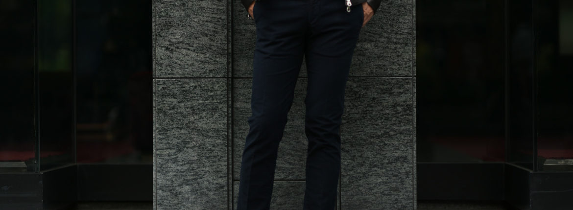 INCOTEX SLACKS（インコテックススラックス）12S100 SLIM FIT(スリムフィット) TRICOCHINO STRETCH ストレッチ チノパンツ NAVY (ネイビー・825) 2019 秋冬新作 incotexslacks インコテックス チノパン 愛知 名古屋 Alto e Diritto アルト エ デリット alto e diritto アルトエデリット altoediritto 27,28,29,30,31,32,33