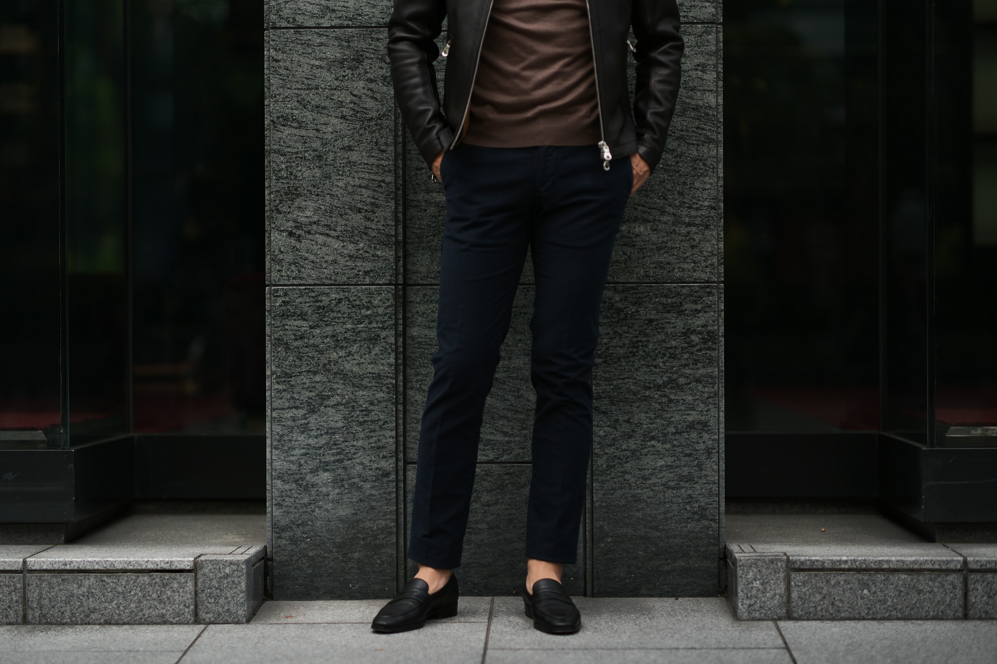 INCOTEX SLACKS（インコテックススラックス）12S100 SLIM FIT(スリムフィット)  TRICOCHINO STRETCH ストレッチ チノパンツ NAVY (ネイビー・825) 2019 秋冬新作  incotexslacks インコテックス チノパン 愛知 名古屋 Alto e Diritto アルト エ デリット alto e diritto アルトエデリット altoediritto 27,28,29,30,31,32,33