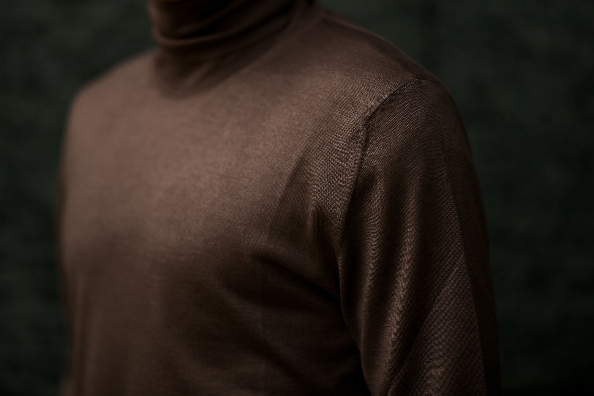 LAMBERTO LOSANI (ランベルト ロザーニ) Silk Cashmere Turtle Neck Sweaterシルクカシミア タートルネック セーター) ハイゲージ シルクカシミヤニット セーター BROWN (ブラウン・325) made in italy (イタリア製) 2019 秋冬新作 lambertolosani altoediritto アルトエデリット 愛知 名古屋