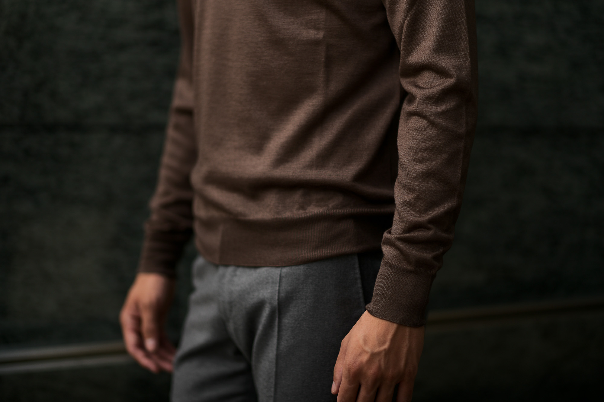 LAMBERTO LOSANI (ランベルト ロザーニ) Silk Cashmere Turtle Neck