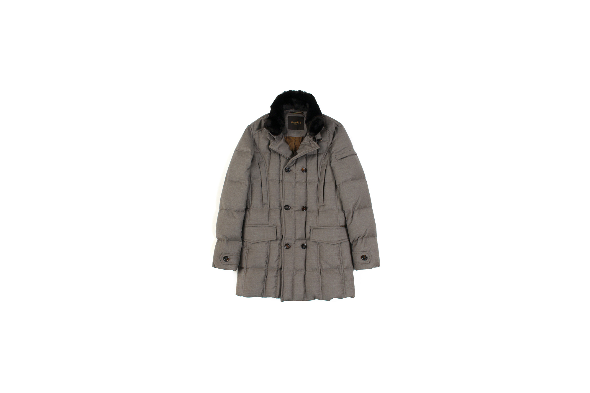 MOORER (ムーレー)MORRIS-L (モーリス) LoroPiana (ロロピアーナ) ウールカシミア ダブルブレスト ダウン コート BEIGE (ベージュ・32) Made in italy (イタリア製) 2019 秋冬新作 愛知 名古屋 altoediritto アルトエデリット