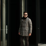 MOORER (ムーレー)MORRIS-L (モーリス) LoroPiana (ロロピアーナ) ウールカシミア ダブルブレスト ダウン コート BEIGE (ベージュ・32) Made in italy (イタリア製) 2019 秋冬新作のイメージ